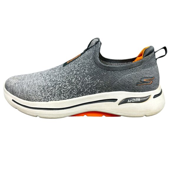 Skechers Performance Go Walk Shoes Men 10.5 Arch Fit Grey Stretch Fit SN 216256 - Picture 5 of 16